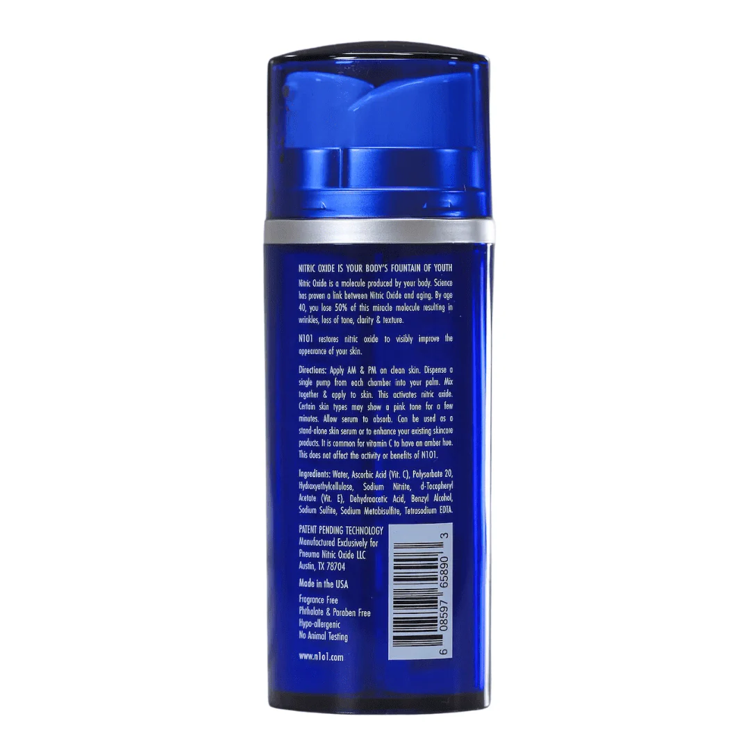 Anti-Aging Nitric Oxide Activating Serum 2 nitric oxide activating serum - back bottle